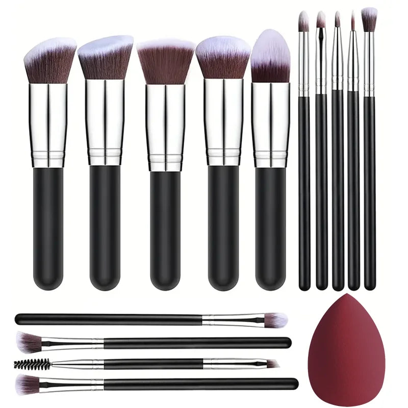 14PCS Makeup Brushes Set  Soft Fluffy Foundation Blush Powder Eyeshadow Blending