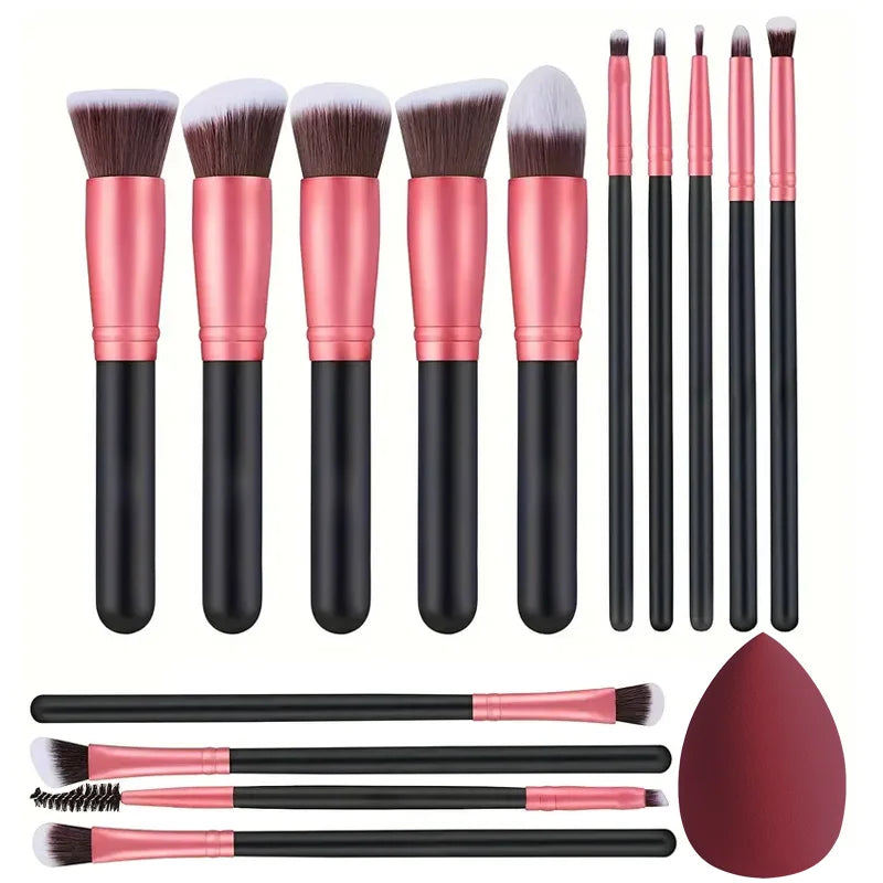 14PCS Makeup Brushes Set  Soft Fluffy Foundation Blush Powder Eyeshadow Blending