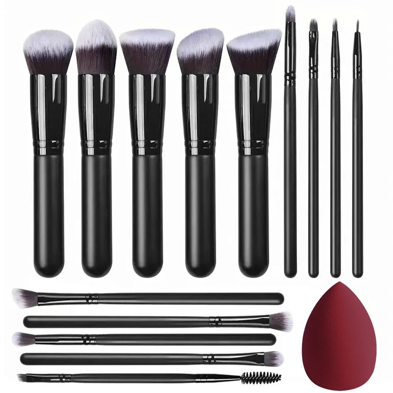 14PCS Makeup Brushes Set  Soft Fluffy Foundation Blush Powder Eyeshadow Blending